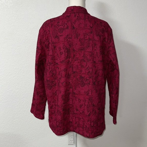 Red Button-Up Jacket - Picture 3 of 9